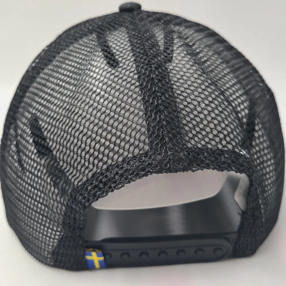 Fjallraven Hat Snapback L-XL Trucker Mesh Black Fox Logo Outdoor Equipment Men - Picture 7 of 11